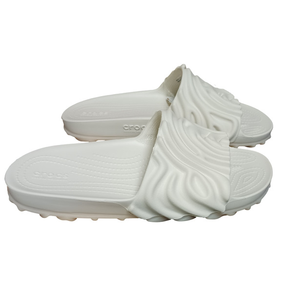 Salehe Bembury x Crocs Pollex Slide Parsnip 208685-1MC Fingerprint Design M10W12 - Picture 11 of 15